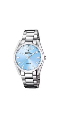 Festina Boyfriend Alegria Damenuhr Hellblau Edelstahl F20622/3