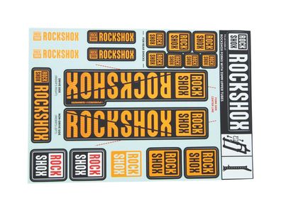 Rockshox Dekorsatz Passend für Decal Kit für Ø 35 orange