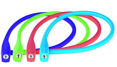 Silikon Kabelschloss Flamingo ROSA D=10mm Länge 60cm 2 Schlüssel Stufe 2 #1