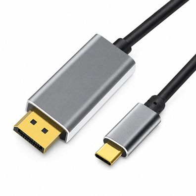 E30 USB C auf DisplayPort Kabel Typ C zu DisplayPort DP Kabel 1,8m 4K für PC TV