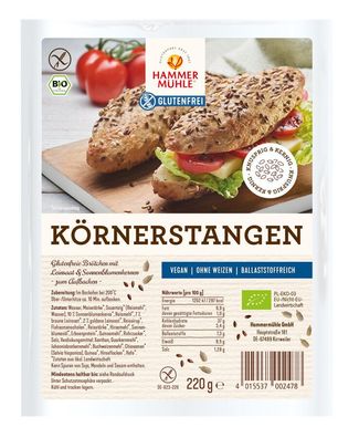 3x Hammermühle Bio Körnerstangen gf 2x110g