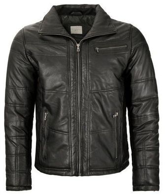 Bugatti - Herren Lederjacke Lammnappa schwarz