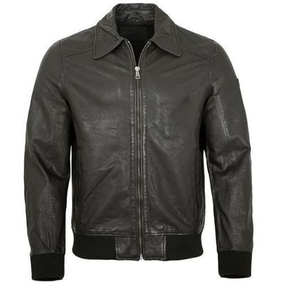 Mauritius - Herren Lederjacke Lammnappa schwarz