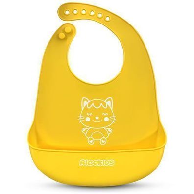 Ricokids Silikon-Fütterungslätzchen gelb