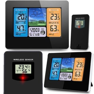 Wetterstation mit Display BD-902 schwarz