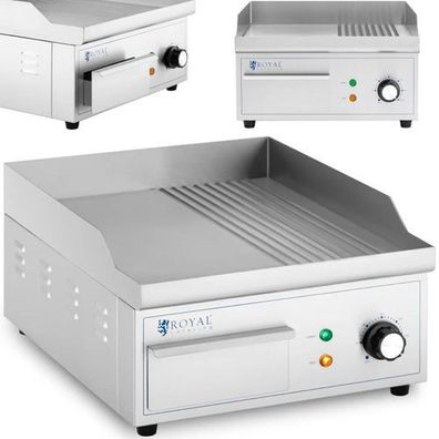 Elektrischer Grill, glatte, gerillte Grillplatte, 360 x 380 mm, 2000 W