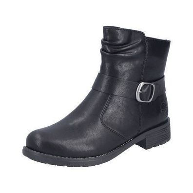 Rieker Biker Boots - Schwarz Kunstleder