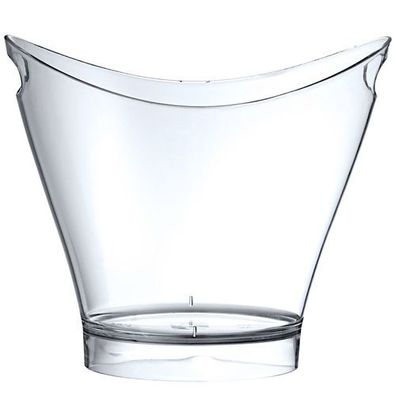 Ovale, transparente Champagner-Weinschale, 6 l