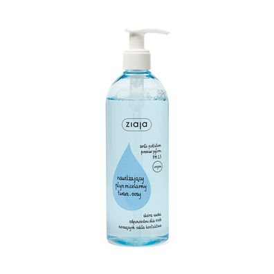 ZIAJA Moisturizing Micellar Solution für Gesicht und Augen 390ml