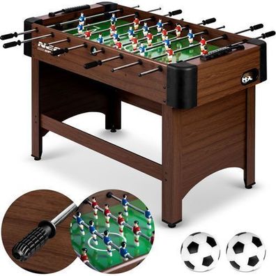 Neosport Tischfußball 118x61x79 cm NS-804 Dunkelbraun