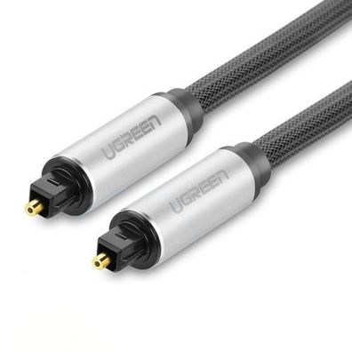 Toslink SPDIF optisches Audiokabel 2 m - grau