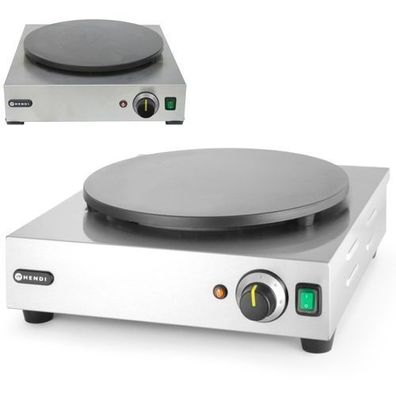 Runder elektrischer Crêpe-Maker, Durchmesser 40 cm, 3000 W - Hendi 212028