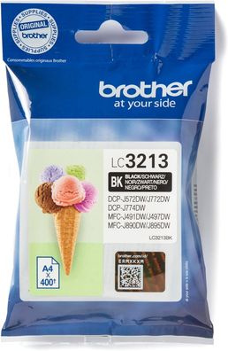 Brother LC-3213BK Tintenpatrone (400 Seiten, geeignet für Brother DCP-J772DW, DCP-J77