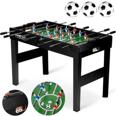 Neosport Tischfußball 118x61x79 cm NS-805 Schwarz