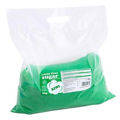 Bunte Zuckerwatte, grün, Kiwi-Geschmack, 5 kg