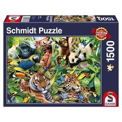 Schmidt Spiele Puzzle Kunterbunte Tierwelt - Schmidt Spiele 57