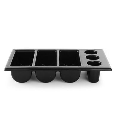 Besteckbehälter GN1/1 6-teilig schwarz - Hendi 552360