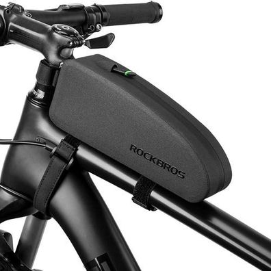 Rahmenmontierte, wasserdichte Fahrradtasche 1,5 l AS-019 - schwarz
