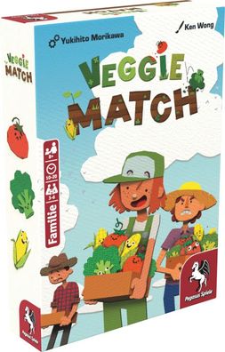 Pegasus Spiele Veggie Match Familienspiel Kartenspiel Gemüse Reihe bilden