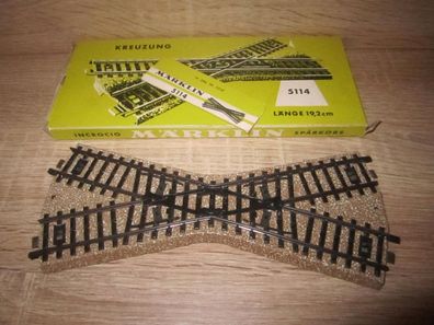 Märklin 5114 M-Gleis Kreuzung 30° grüne OVP