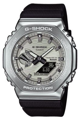 Casio G-Shock Herrenuhr Solar Bluetooth Weiß GBM-2100A-8BER