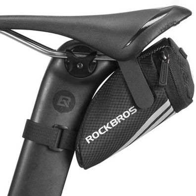 Fahrradtasche unter dem Sattel, 0,2 l, für Kleinigkeiten & Werkzeug, schwarz