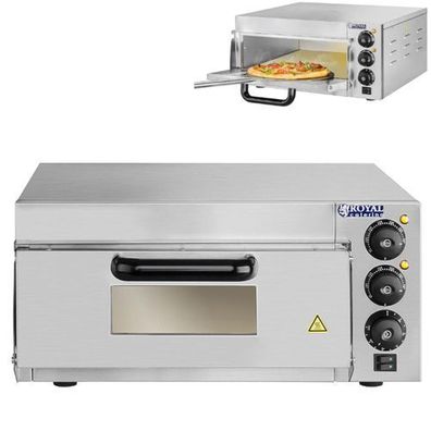 Pizzaofen 1x40cm Einzelkammer 2000W 230V Timer 120min Royal Catering