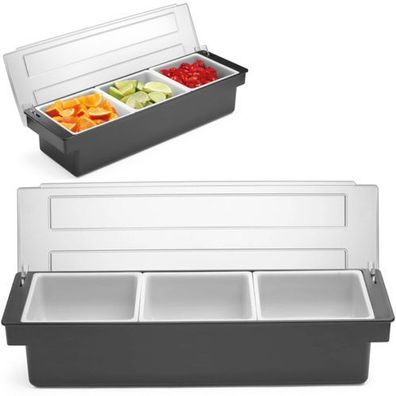 Barkeeper-Behälterorganizer für Cocktailzusätze - 3 Einsätze