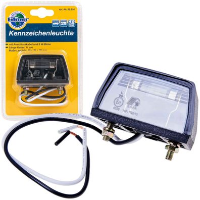 Universal Kennzeichenleuchte 12V Nummernschild-Beleuchtung PKW Anhänger Aufbau