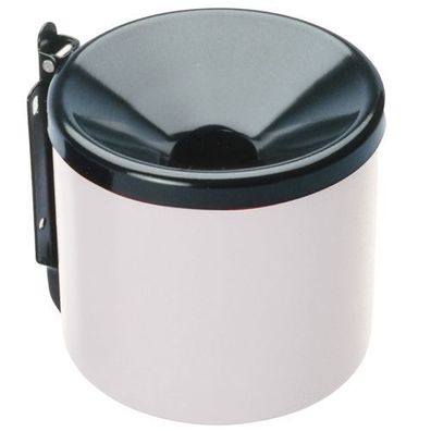 Selbstverlöschender Wandaschenbecher weiß, Innen- und Außenbereich, 15 cm