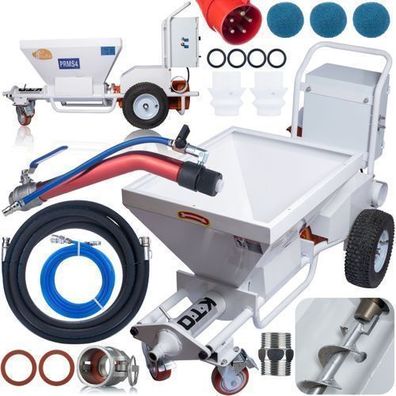 Rosfix Spritzmaschine ProMultiSpray PRMS4 – 4kW | 130L | 150m²/h | für Putz, Farbe
