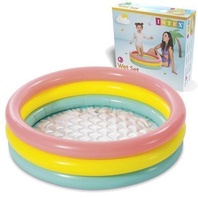Aufblasbares Planschbecken, 3 Farben, 86 x 25 cm, INTEX 58924