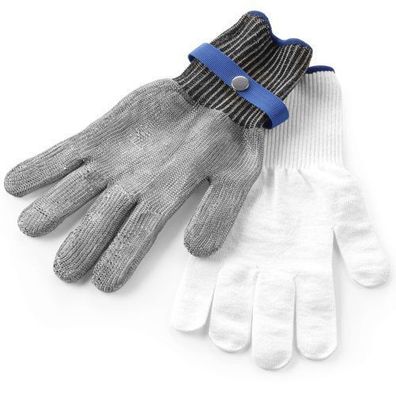 Schnittfester Küchenhandschuh aus Edelstahl, Größe M - Hendi 556665