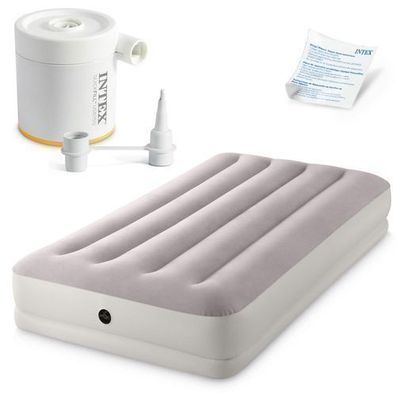 Aufblasbare Matratze 191x99x30 cm mit elektrischer Pumpe INTEX 64177