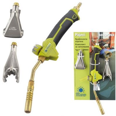 Gasbrenner zum Löten von Rohren, Flüssiggas-Set, 3 Düsen, 2 kW