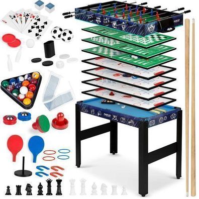 12-in-1 Multifunktionsspieltisch 106x59x90 cm NS-801 schwarz