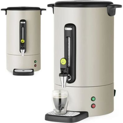 Kaffeemaschine mit Wasserhahn und Abtropfschale UNIQ 14 l 1750 W - hellgrau