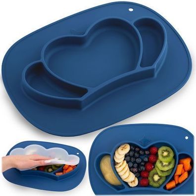 Ricokids Krone Silikon-Essteller für Kinder