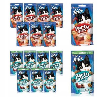 FELIX PARTY MIX Katzenleckerlis 16 x 60 g