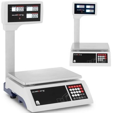 LCD-Tischwaage für Laden, Lager oder zum Wiegen bis 30 kg / 5 g