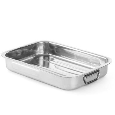 Bräter aus Edelstahl für den Backofen, 370 x 265 x 60 mm - Hendi 508510