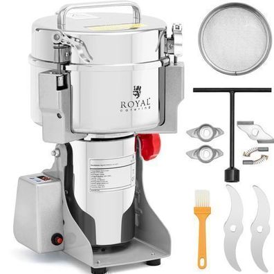 Professionelle elektrische Mühle für Gewürze, Kräuter, Kaffee, Nüsse, 2000 g, 3400 W