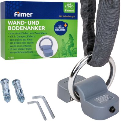 Wandanker Bodenanker Sicherheitsanker Kettenanker Boden Wand Fahrrad Roller etc