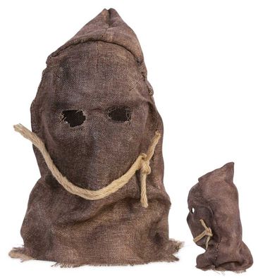 narrenwelt Maske Jute Sack mit Seil außergewöhnliche Horrormaske Halloween Cosplay