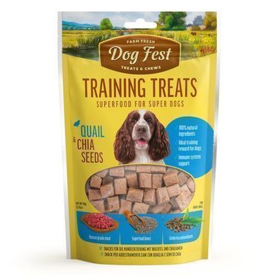 Dog Fest Trainingsleckerei für Hunde mit Wachtel und Chiasamen 90 g