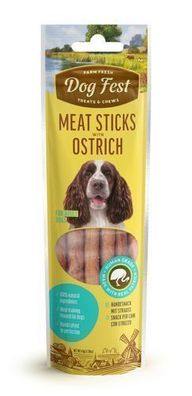Dog Fest Hundesnack „Meat Sticks with Ostrich“ 45 g