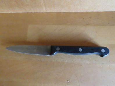 Allzweckmesser Messer kurze Klinge schwarzer Griff Pulsiva