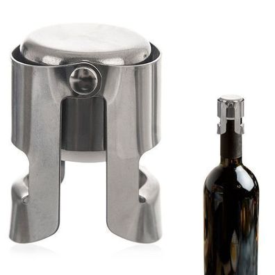 Weinstopper aus Stahl, 4 cm