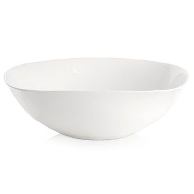 Weiße Glasschale LUNA 25 cm, 2 l