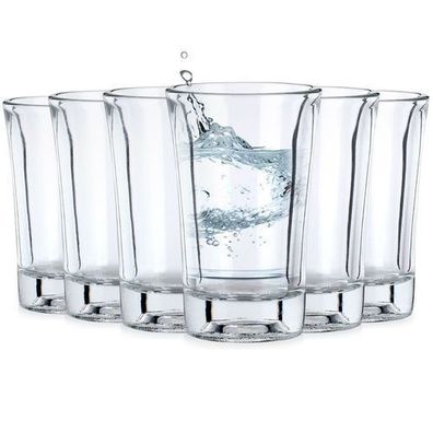 Glas-Wodkagläser 40 ml 6 Stück